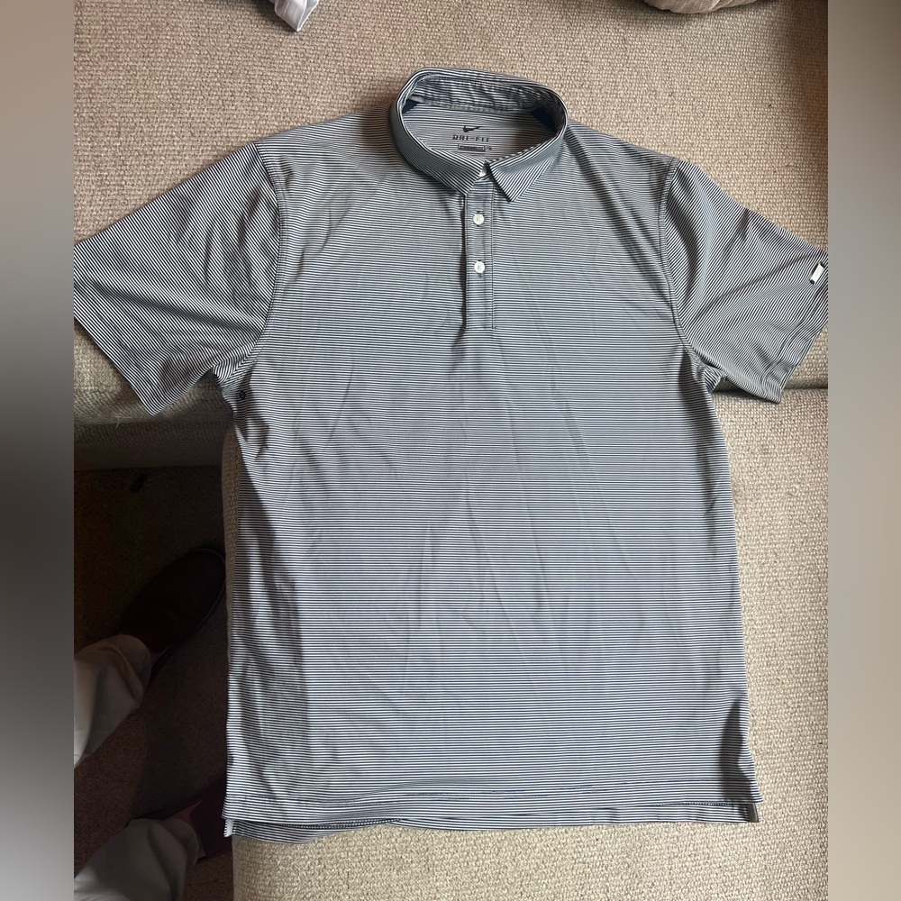 Nike Men's Dri-FIT Player Control Striped Golf Polo